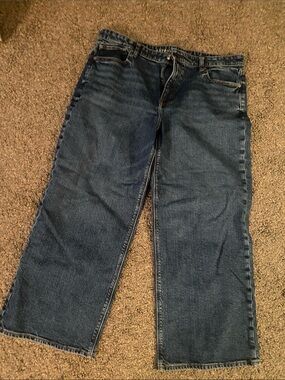 American Eagle Outfitters Dark Blue Jeans. Size 16 short. Great condition.